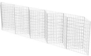 vidaxl Kosz gabionowy- donica, stal, 330 x 30 100 cm - Ogrodzenia - miniaturka - grafika 2