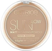 Bronzery i konturowanie twarzy - Catrice Sun Glow Matt Bronzing Powder puder brązujący 035 Universal Bronze 9.5g - miniaturka - grafika 1