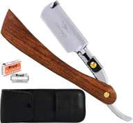 Brzytwy fryzjerskie - Gepard Brzytwa Fryzjerska Gepard Golenia ŻYLETKI Drewno WOODI - miniaturka - grafika 1