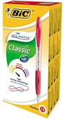 Długopisy - BIC Clic druku długopis Atlantis Classic, 0.4 MM, pudełka po 12 sztuk, czerwony 887133 - miniaturka - grafika 1