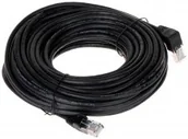 Kable - ABCVISION Patchcord RJ45/15-PK/B czarny kat.5e 15m RJ45/15-PK/B - miniaturka - grafika 1