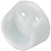 Zawiasy, okucia i inne akcesoria - Hettich Wspornik rury ubraniowej biały śr. 25m - miniaturka - grafika 1