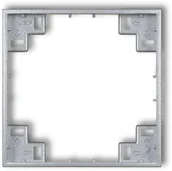Klawisze i ramki - Karlik Ramka pośrednia MINI 7MRP-1 srebny 7MRP-1 - miniaturka - grafika 1