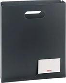 Teczki i skoroszyty - Brunnen Brunnen 104163580 pudełko na zeszyty FACT!pp (25 x 31 x 5 cm, z przezroczystej folii PP do zeszytów i skoroszytów A4, otwarte u góry) czarny/onyks 104163580 - miniaturka - grafika 1