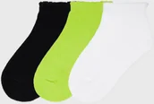 Skarpetki dla dzieci - Mayoral Moda Infantil, S:A.U. Trzypak niskich dziewczęcych skarpetek Mayoral Limonka - miniaturka - grafika 1