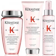 Zestawy kosmetyków damskich - Kerastase Genesis zestaw do włosów cienkich, normalnych i przetłuszczających się | szampon, odżywka, mleczko termiczne 3233 - miniaturka - grafika 1