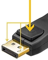 Kable komputerowe i do monitorów - Goobay Connector Cable 1.2 Displayport 3 m 49960 - miniaturka - grafika 1