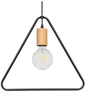 Spotlight Wisząca LAMPA geometryczna CARSTEN WOOD 1652174 skandynawska OPRAWA metalowy ZWIS trójkąt dąb olejowany czarny 1652174 - Lampy sufitowe - miniaturka - grafika 4