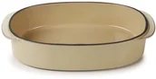 Miski i półmiski - Revol Miska do zapiekania Caractere beżowa 26x18,5 cm - miniaturka - grafika 1