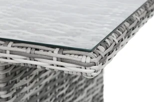 HOME &amp; GARDEN Meble ogrodowe technorattanowe Bergamo Light Grey / Grey Melange 456235 - Meble ogrodowe - miniaturka - grafika 11