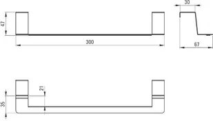 Deante Reling na ściereczkę kuchenną - nero ZZM_N60R - ZNALAZŁEŚ TANIEJ$210 ZADZWOŃ 726 713 313 ZZM_N60R - Akcesoria do armatury i ceramiki - miniaturka - grafika 3