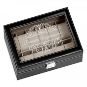 Pudełka i szkatułki - Murrano Szkatułka Kuferek na Zegarki GRAWER Elegance SZKT-ZG-A-006 - miniaturka - grafika 1