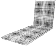 Poduszki ogrodowe - OBI Poduszka na leżankę SPOT szara krata 195x60x5 cm - miniaturka - grafika 1