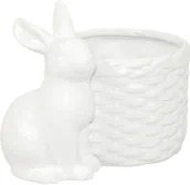 Donice - Art-Pol DONICZKA OSŁONKA ZAJĄCZEK CERAMIKA BIAŁA 100204 100204 - miniaturka - grafika 1