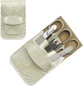 Zestawy do manicure i pedicure - Mont Bleu 5-częściowy zestaw do manicure w etui ze sztucznej skóry, Mike Steel MS-062.C4 - miniaturka - grafika 1
