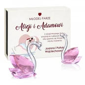 Wesele i ślub - Murrano Kryształowe Łabędzie dla Młodej Pary na Ślub KRSZ-LB-002 - miniaturka - grafika 1