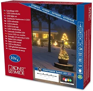 Konstsmide Łańcuch do ogródka piwnego System 24V LED E10 - Pozostałe oświetlenie - miniaturka - grafika 2