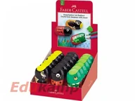 Przybory szkolne - Faber-Castell Temperówka podwójna z gumką display 18szt. różne motywy AB567FBC - miniaturka - grafika 1