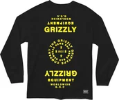 Koszulki męskie - Grizzly t-shirt MIRRORED LS TEE Black - miniaturka - grafika 1