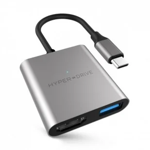 Wejście USB HyperDrive USB-C/4K HDMI USB 3.0 USB-C HY-HD259A-GRAY) Szary - Huby USB - miniaturka - grafika 3