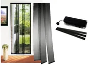 Moskitiery - GACEK FH MOSKITIERA SIATKA NA DRZWI 3 PASY 95x220cm - NP82 NP82 - miniaturka - grafika 1