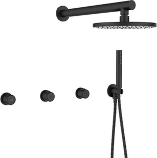 Laveo Laveo Pretto bateria natryskowa podtynkowa z zestawem czarna BAO 704P BAO 704P - Baterie podtynkowe - miniaturka - grafika 2