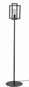 Lampy stojące - Sigma czarna lampa podłogowa z kwadratowym kloszem EDEN 50254 lampa stojąca w stylu loft geometryczny klosz 50254 - miniaturka - grafika 1