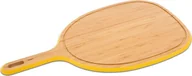 Deski do krojenia - NoName Deska do krojenia deska do krojenia z uchwytem/kanałem na sok 57 x 31 cm bambus żółty twm_602386 - miniaturka - grafika 1