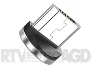 USAMS USAMS Adapter magnetyczny microUSB bulk srebrny/silver SJ158USBT (US-SJ158) - Adaptery i przejściówki - miniaturka - grafika 2