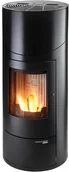 Piece wolnostojące - HAAS+SOHN Haas+Sohn piecyk na pellet HSP 7 GRANDE RLU DE LUXE błyszcząca czerń HSP7/CZARNY - miniaturka - grafika 1