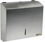 Dozowniki papieru i mydła dla firm - Masterline Pojemnik na papier w listkach  stal szczotkowana - mat - miniaturka - grafika 1