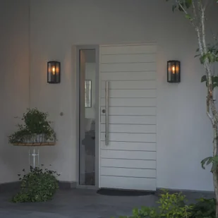 Konstsmide Kinkiet zewnętrzny Carpi, czarny, 12,5 x 30 cm - Lampy ogrodowe - miniaturka - grafika 2