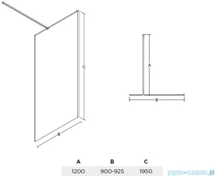 Besco Aveo 90x195 AV-90-195-C - Kabiny prysznicowe - miniaturka - grafika 2