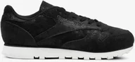 Buty sportowe damskie - Reebok CL Leather Shimmer BS9856 czarny - miniaturka - grafika 1