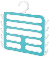 Wieszaki i stojaki - InterDesign Organizer zamrażarka Remy 62901eu firmy Inter na podkoszulki, szale, pash Minas, chusty, Accessories  z tworzywa sztucznego, biały/turkusowy, 0.5 x 29.1 x 29.7 cm 62901 - miniaturka - grafika 1