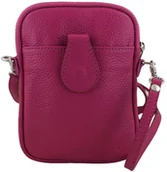 Etui i futerały do telefonów - Barberini's Skórzane etui na telefon - Fuksja idx_887-14 - miniaturka - grafika 1