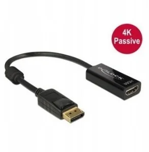 Delock Adapter Displayport 1.2 M)-> HDMI(F) 4K Pasywny Czarny (62609) - Adaptery i przejściówki - miniaturka - grafika 4