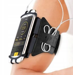 VUP+ Etui opaska sportowa armband VUP+ na ramię do telefonu Czarne 8158X1 - Etui i futerały do telefonów - miniaturka - grafika 8