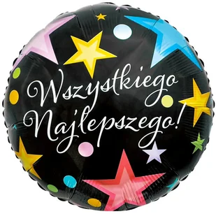Go Balon foliowy Wszystkiego Najlepszego! 46 cm 1 szt FG-ODWN - Balony i akcesoria - miniaturka - grafika 2