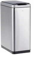 Kosze na śmieci - Merida Automatyczny kosz na śmieci z dwudzielną pokrywą 45 litrów stal matowa KIM506 - miniaturka - grafika 1