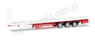 Samochody i pojazdy dla dzieci - Herpa Naczepa niskoprofilowa 3-oś., biały 076845 - miniaturka - grafika 1