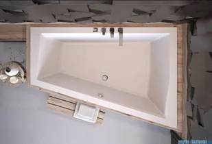 Besco Intima Duo 170x125cm wanna asymetryczna prawa + obudowa + czarny syfon #WAID-170-NP/#OAP-170-INT/19977 | - Wanny - miniaturka - grafika 3