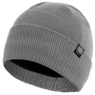 Czapki dla dzieci - Pit Bull sklep CZAPKA ZIMOWA BEANIE PIT BULL SMALL LOGO SZARA - miniaturka - grafika 1