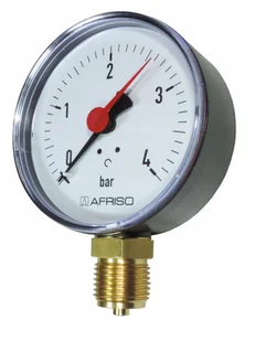 Afriso Manometr 0-4 bar Tarcz Fi 80mm Złącze Dolny - Akcesoria grzewcze - miniaturka - grafika 2