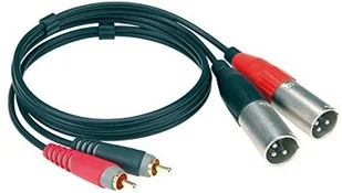Klotz AT-CM0300 Kabel 2 x RCA - 2 x XLR męski 3m - Kable - miniaturka - grafika 2