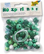 Zabawki kreatywne - Folia Drewniane koraliki w kolorze zielonym - 60 g - miniaturka - grafika 1