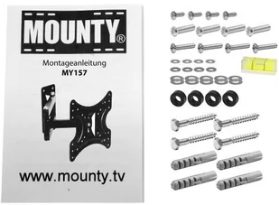 MOUNTY REGULOWANY UCHWYT ŚCIENNY WIESZAK TV LCD do 37 CALI - Uchwyty do telewizora - miniaturka - grafika 9
