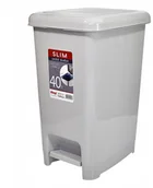 Kosze na śmieci - FENIKS Slim Do Segregacji 40L Szary - miniaturka - grafika 1