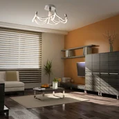 Lampy sufitowe - Näve Lampa wisząca LED Festos nikiel matowy, ściemniana - miniaturka - grafika 1