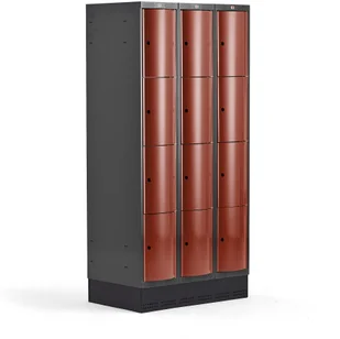 AJ Produkty Metalowa szafa ubraniowa na cokole - Szafki BHP - miniaturka - grafika 24